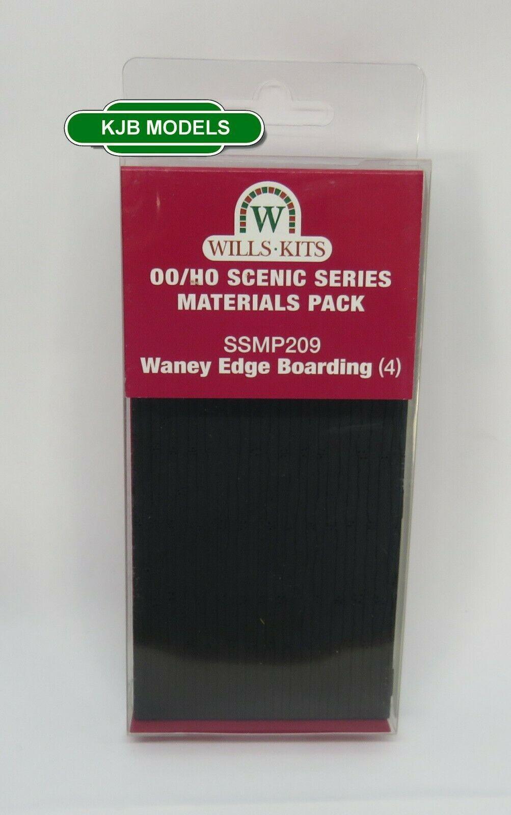 OO Gauge WILLS SSMP209 Waney, Edge Boarding (4 PK) - Plastic Kit