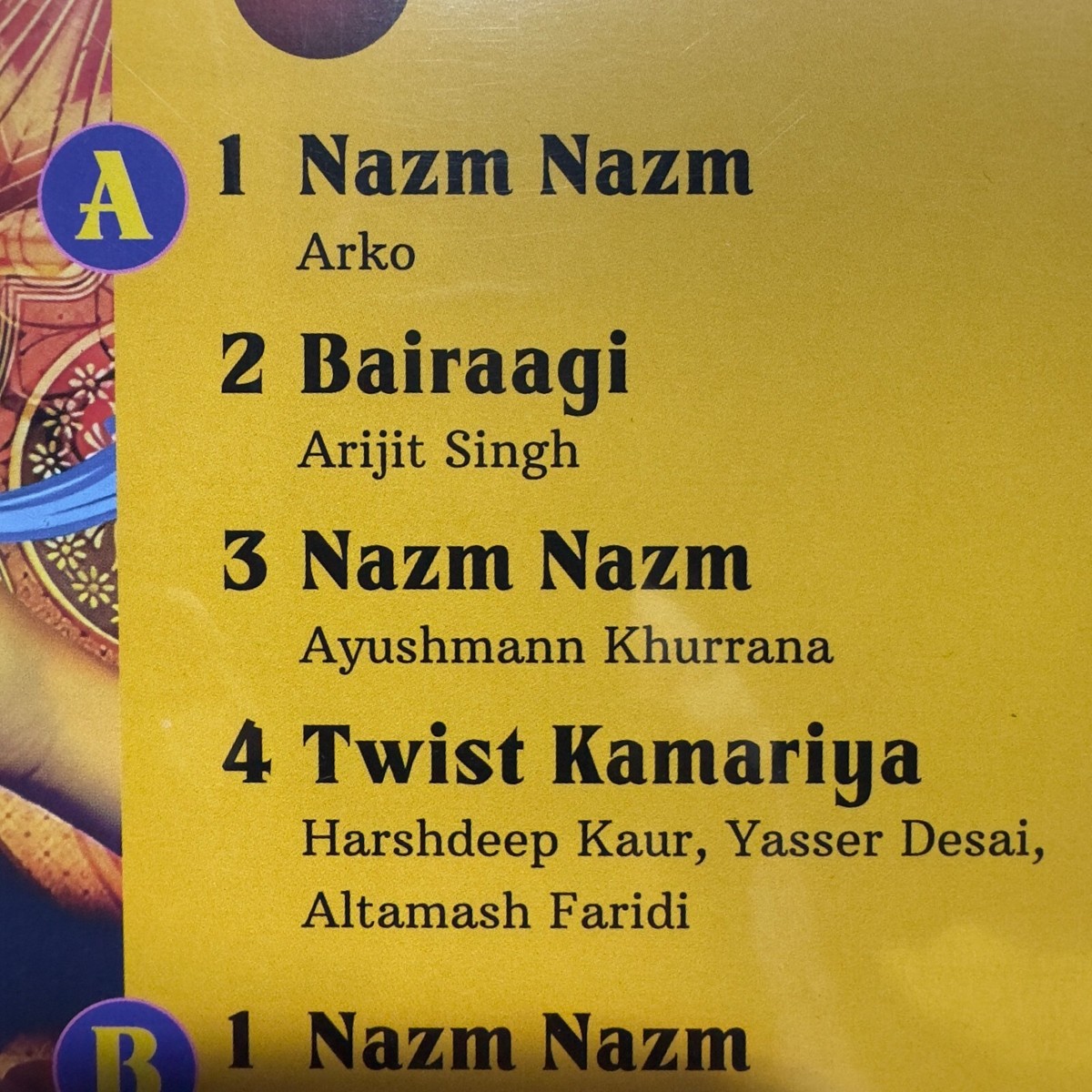 Barelly Ki Barfi Vinyl LP Record Rare Bollywood Hindi Film