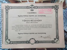 Nagyb&aacute;nya-Felsb&aacute;nyaer Localeisenbahn Aktie 200 Kronen 1907 /ROU/