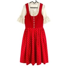 Dirndl Oktoberfest Rouge Salzburger Tyrol EU 36 UK 8 US 6