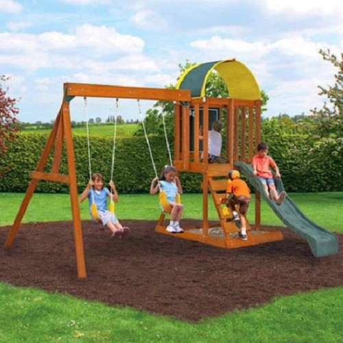Buy KidKraft Ainsley Wooden Swing Set 