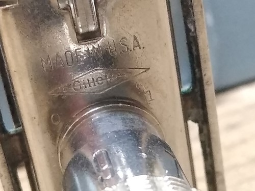 Vtg Gillette 1969 Date Code O-1 TTO Adjustable Safety Razor Black Beauty Nice! - Picture 7 of 12