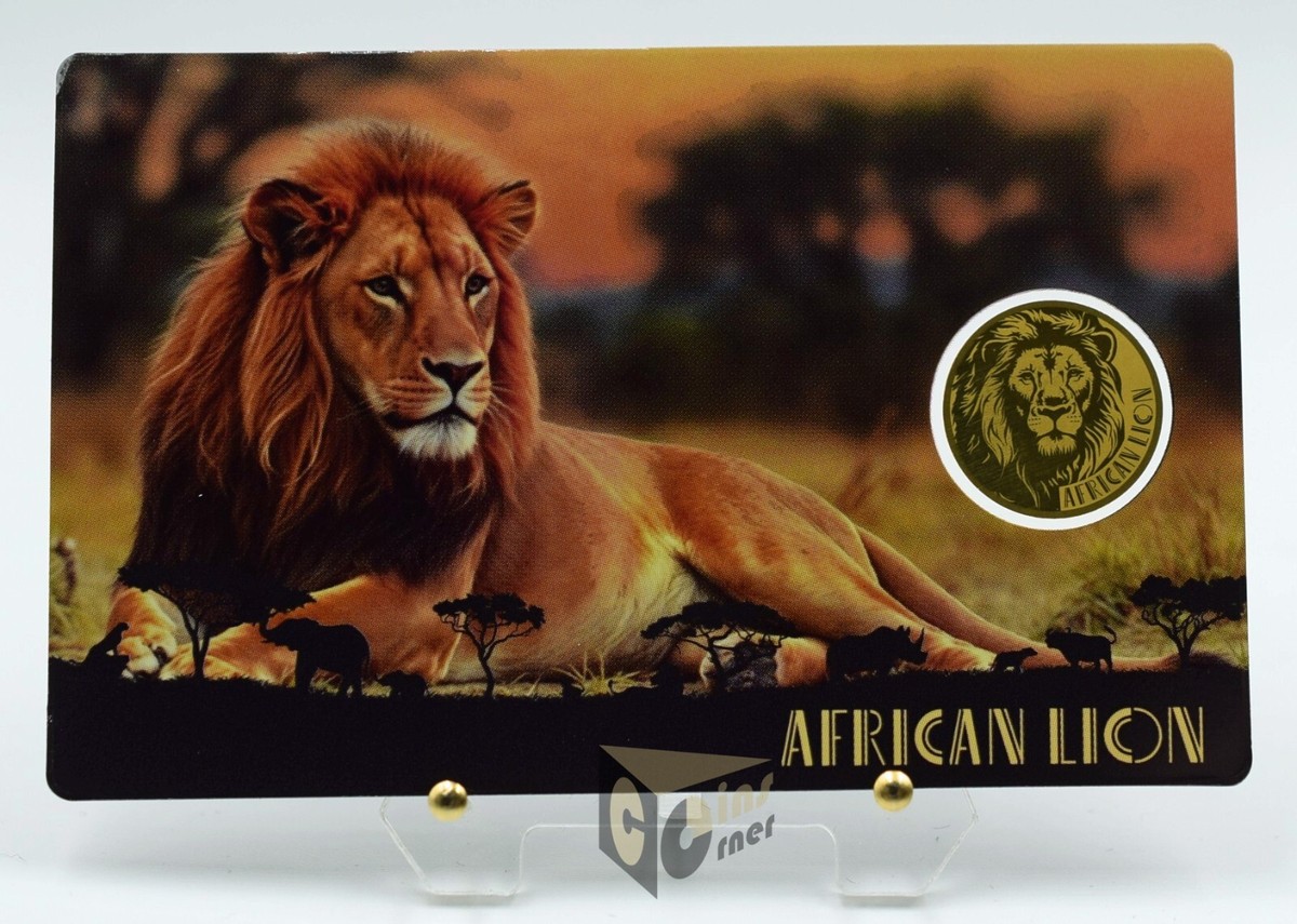 African Lion - Africa's Big Five 1/1000 Oz 999 Gold Coin