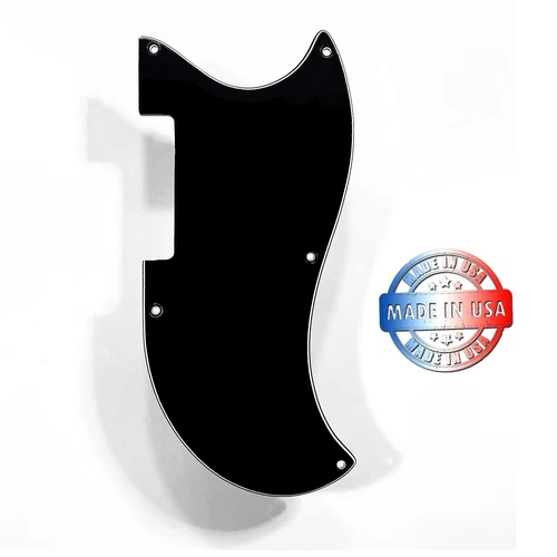 3 Ply Black/White Pickguard for 1961-1964 Gibson EB-0 EB-3 Bass Made In USA