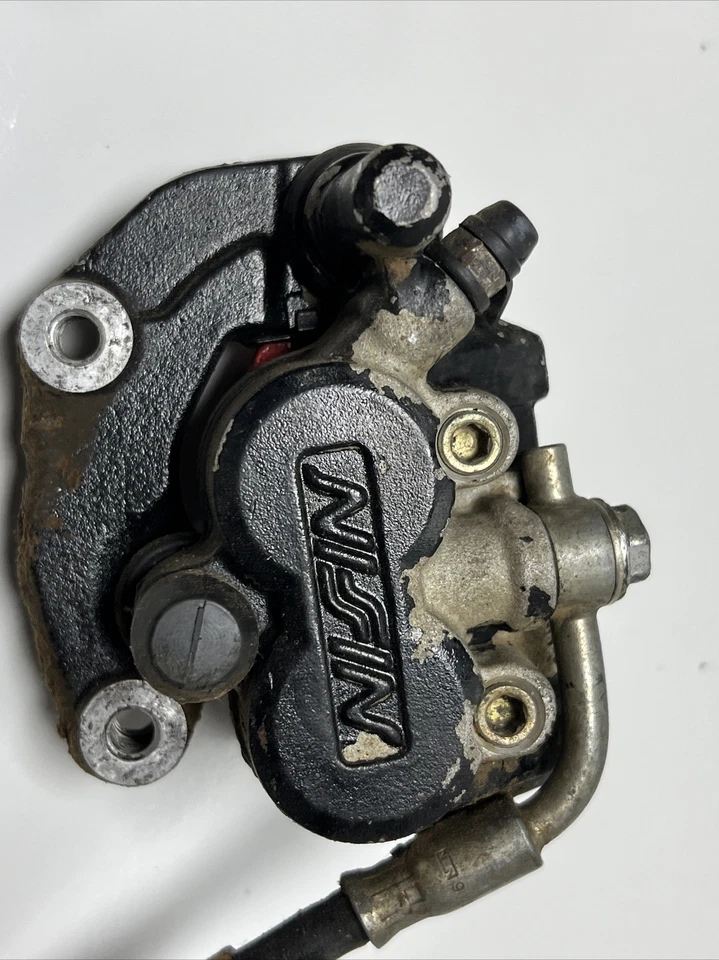 Kawasaki kx125 1990 pinza de freno delantera/maestro/manguera 2 Foto 3 de 4