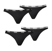 Puma - Bikini Slip - 4Er Pack - Schwarz - GrößE M / 40