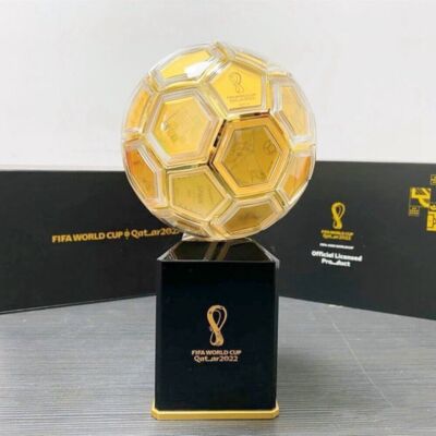 Official authenti 2022 Qatar Commemorative Golden ball of FIFA