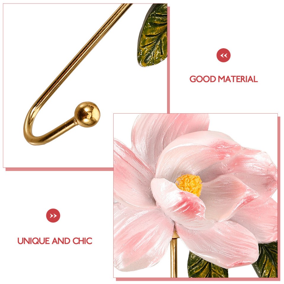 Wall Hook Floral Embossment Hook Flower Hanging Hook Coat Wall Hook