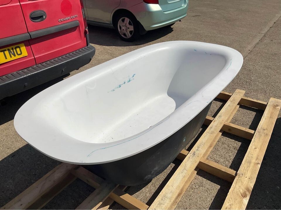 Heavy reclaimed baths with black underneath eBay