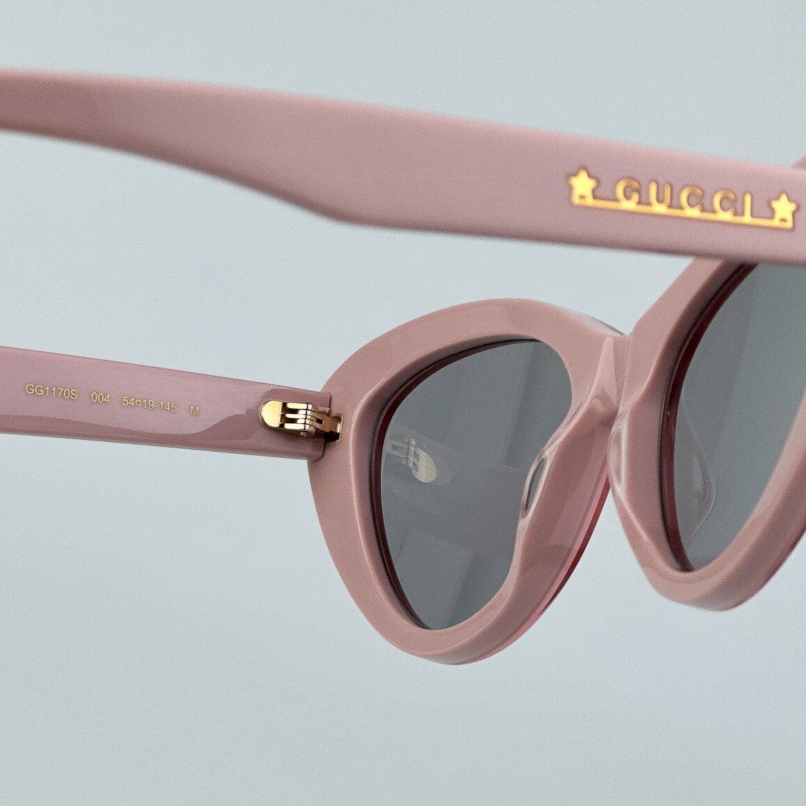 Gucci Women AUTHENTIC Sunglasses Pink Grey Cat Eye GG1170S  display picture 1