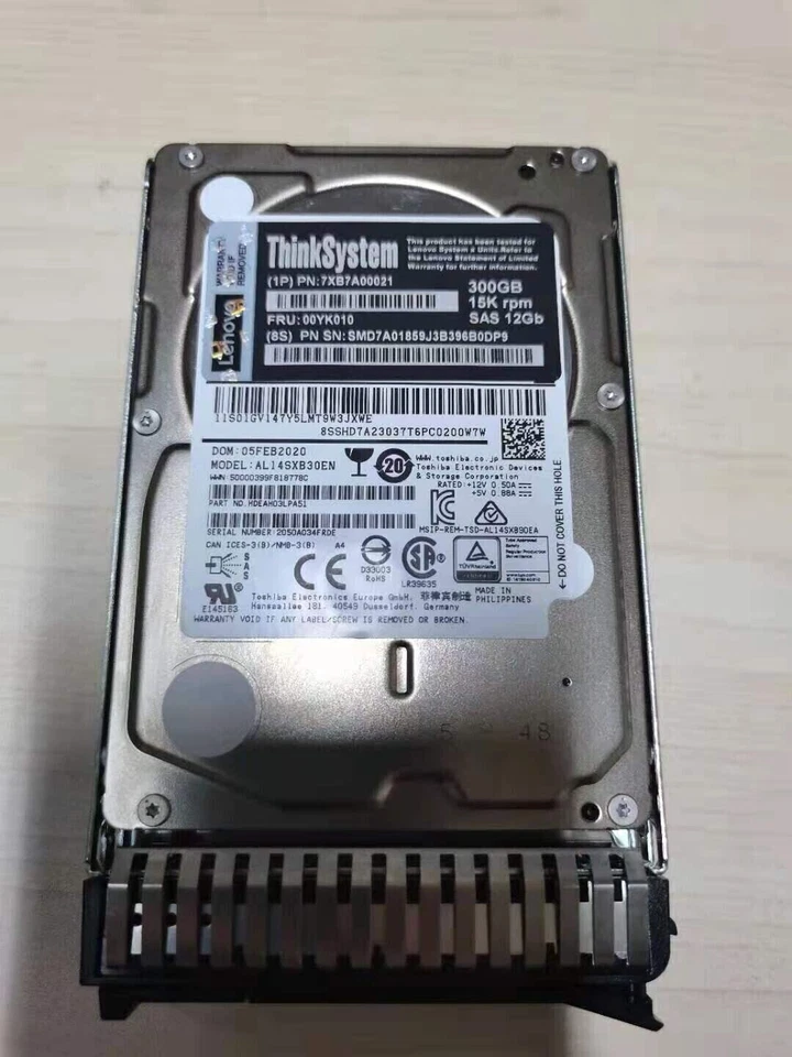LENOVO 00YK010 7XB7A00021 300GB 15K RPM 2.5" SAS12G TS512e New HDD Hard Drive - Image 2 of 4