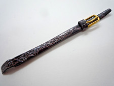 Hirsch Brown 8 mm Genuine Leather Watch Strap Gold Buckle 8mm Lug Open Ended