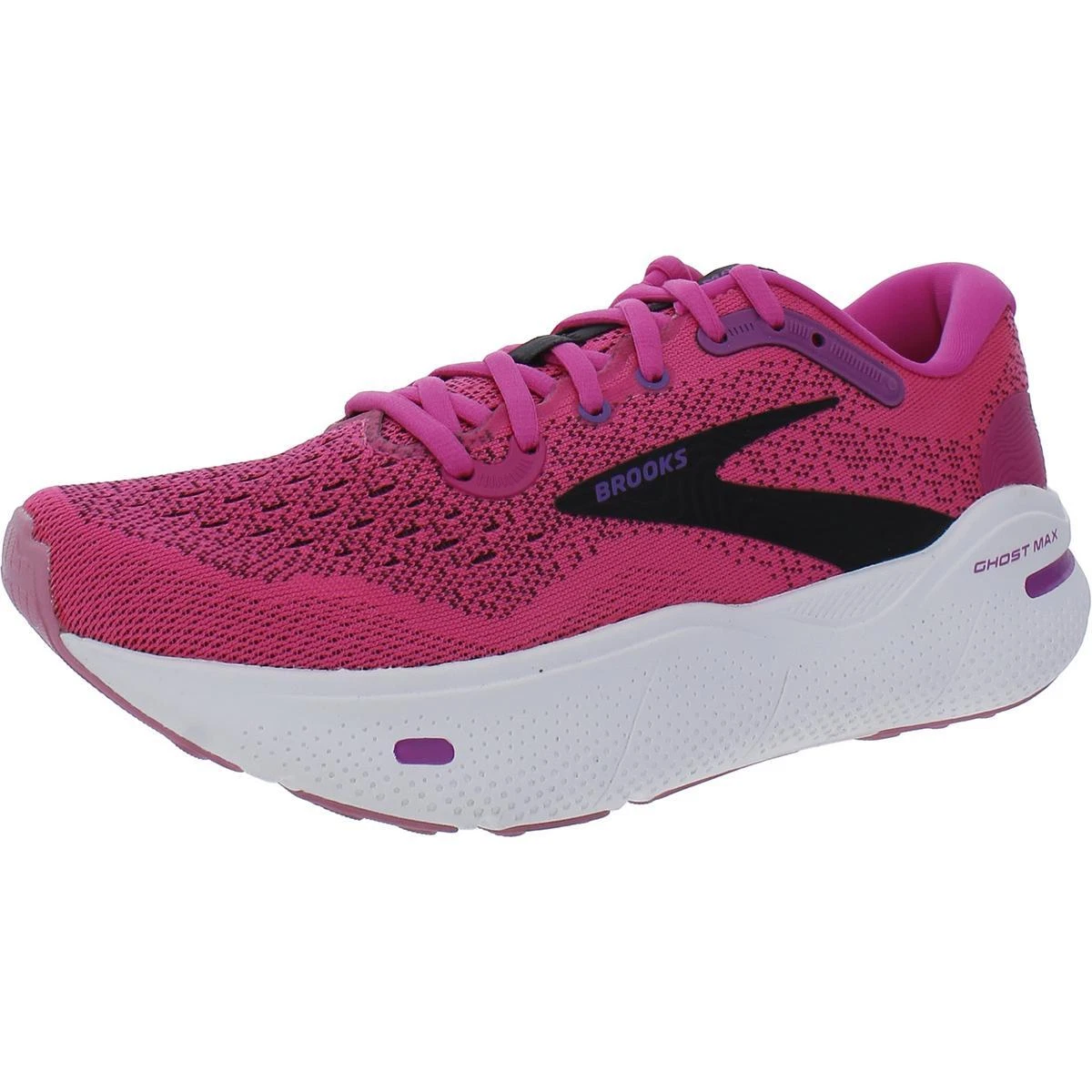 Brooks Womens Ghost Max Pink Gym Running Shoes Sneakers 8 Medium B M BHFO 6654