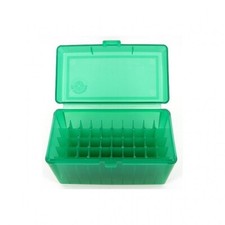 FSR Plastic Ammo Box Large Rifle 50 Rd Translucent Green FS-110030