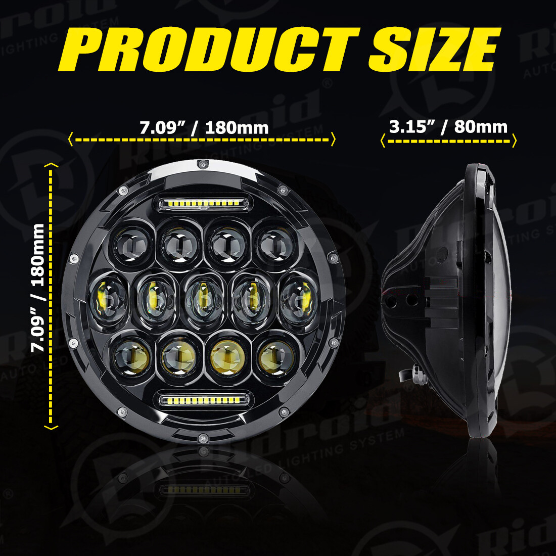 Fari LED 7 Pollici Per Wrangler - 150W, DOT Approvati, Con DRL, Confezione Da 2 - Foto 10