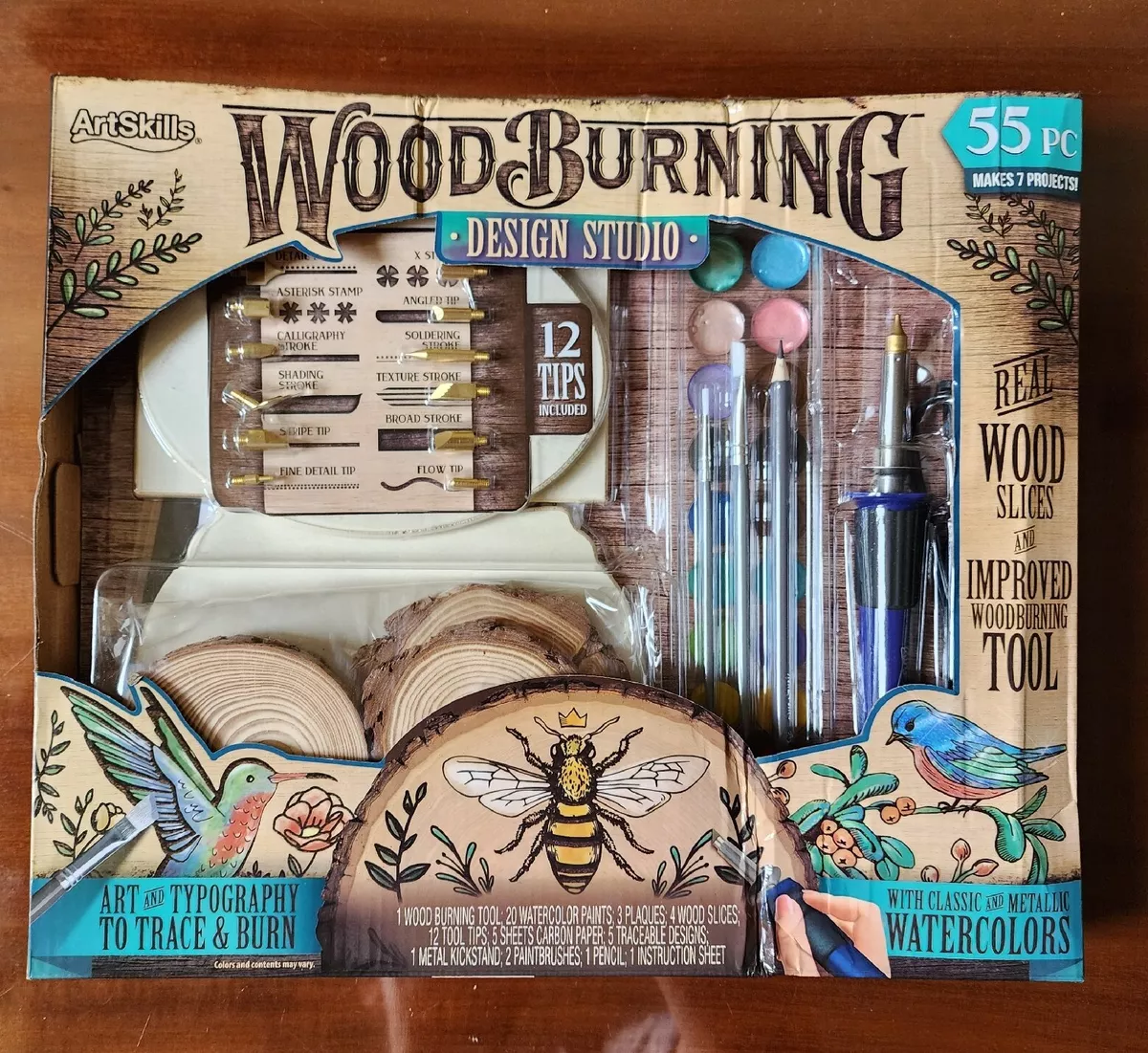 Art skills wood burning kit deals