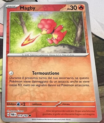 Pokemon Zeitparadoxon PARit DEU: MAGBY 019/182 Common Reverse