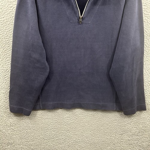 Tommy Bahama Sweater Adult XL Blue 1/4 Zip Pullover Long Sleeve Casual Mens - Picture 4 of 12