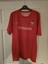 Kukri Loughborough Sport Lifeguard T-shirt Size M Red Short Sleeve
