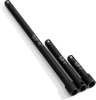 Bates- Impact Extension Bar Set, 3/8'' Drive, 3 Pcs, 3'', 5'', 10'', 3/8 Ratchet Ext
