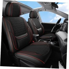 Leather Car Seat Covers,Car Seat Covers Full Complete Set Black Red