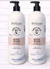  2-Pack Delfanti Milano GOAT'S MILK Nourish Moisturize BODY WASH Made in Italy
