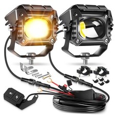 Motorcycle Auxiliary Lights, LED Fog Light 8 Lighting D6 Motorcycle Light Kit