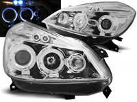 Scheinwerfer Paar Renault Clio 3 05-09 Angel Eyes Chrom