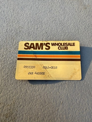 #ad vintage sams club membership card $15.99