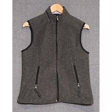 Vintage Patagonia Synchilla Polartec Fleece Vest Gray Womens L Made in USA 2001