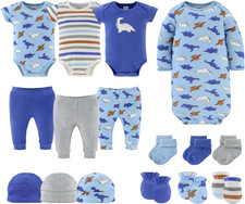 Baby Layette Gift Set for Boys - 16 Piece New Born Boy Gift Set, Baby Clothes 