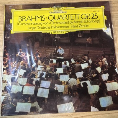 Brahms / Zender / Junge Deutsche Lp Quartett Op. 25 Orchesterfassung von Nuovo