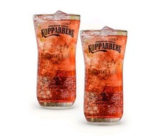 2x Kopparberg Swedish Cider One Pint 20oz Glass Brand New Christmas Gift CE M22