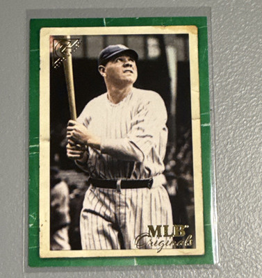 Topps 2021 Gallery MLB Originals Babe Ruth Yankees Green /250 #MO-1