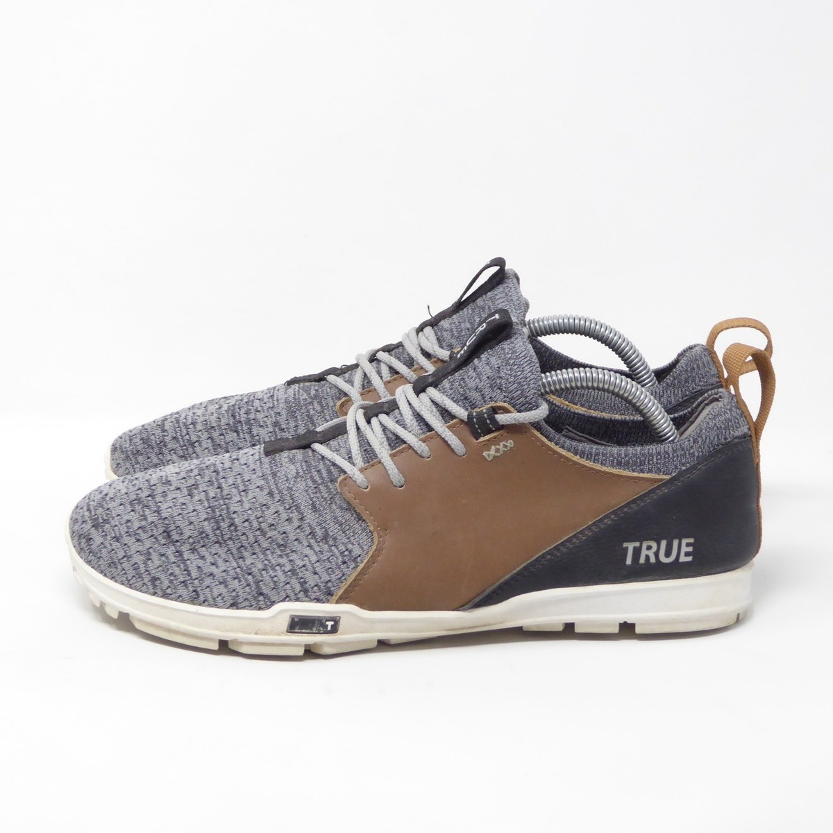 True Linkswear Mens TRUE OG Feel Golf Shoes Grey Leather 