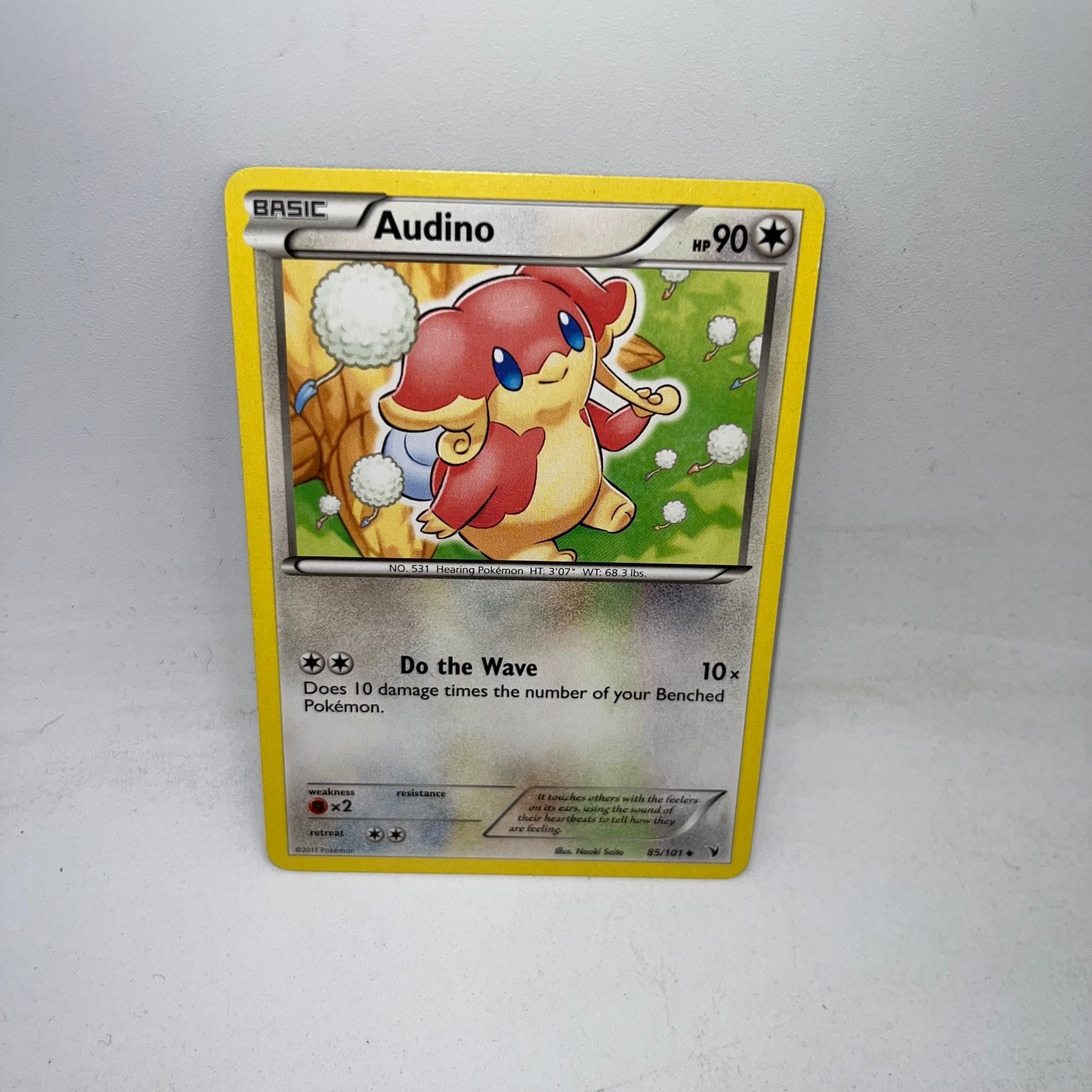 Audino 85/101 Uncommon Noble Victories Pokemon Moderately Played
