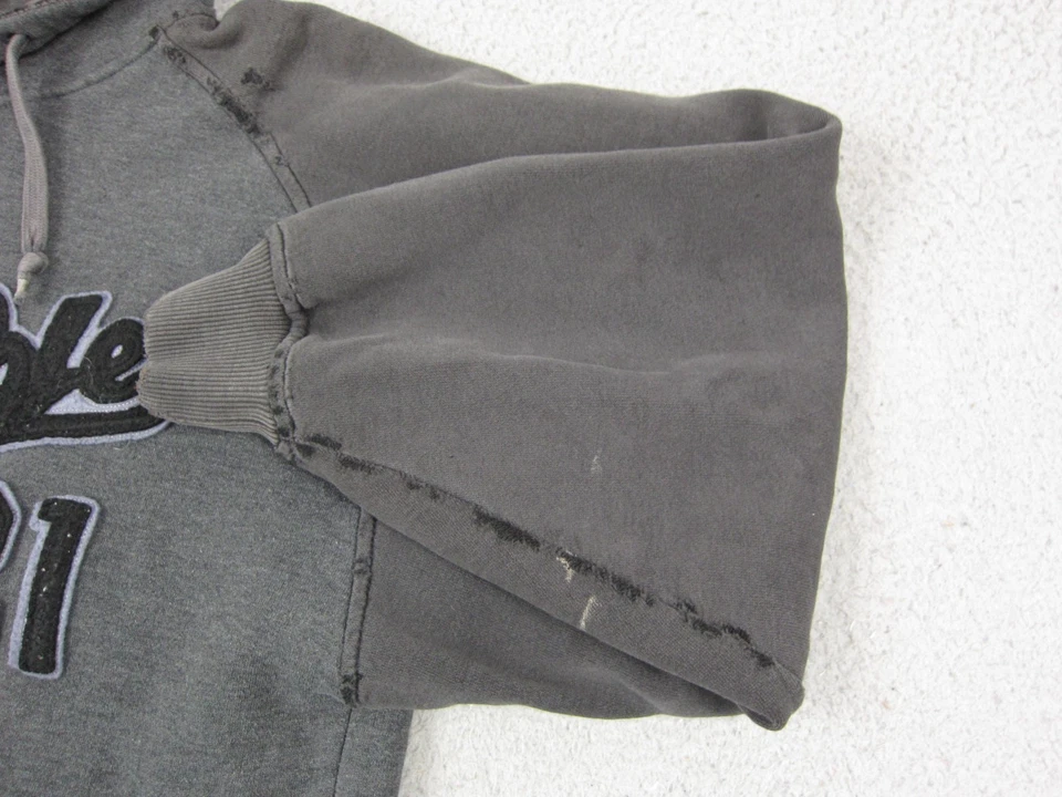 Sudadera con Capucha Southpole De Colección Para Hombre Gris Mediana Sudadera Años 90 Y2K Pullover Polar Foto 3 de 4