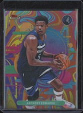 2025-26 Topps Finest ANTHONY EDWARDS #158 Oil Spill Refractor Minnesota JA126