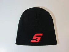 SNAP ON TOOLS Black with Red Logo Knitted Beanie Hat 'NEW' winter or chilly days