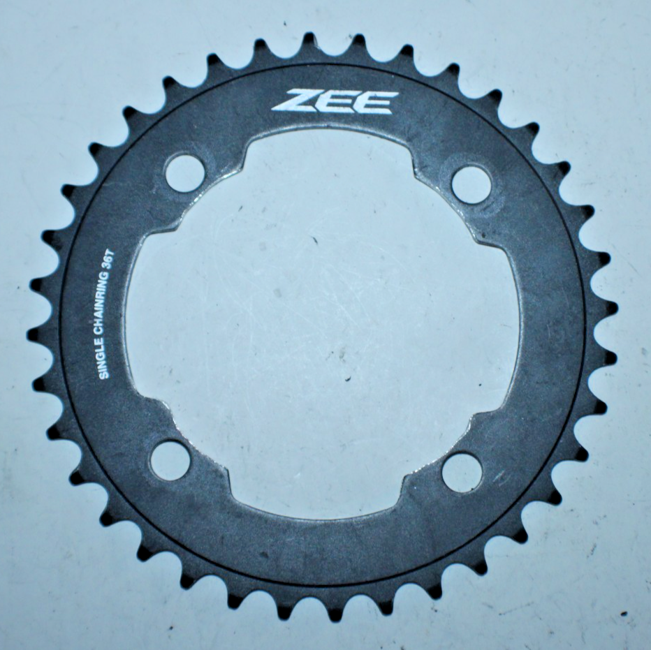 デンケン D961 Shimano Zee MTB Bike Chainring BCD104 36Tooth 36T Touring Black 4