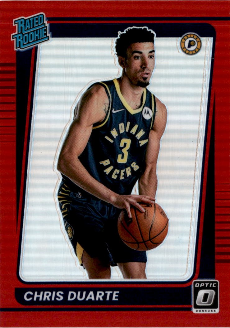 2021-22 Donruss Optic #173 Chris Duarte Red #/99 Indiana Pacers