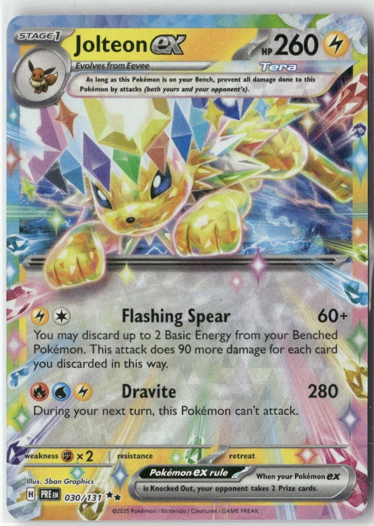 Jolteon ex Pokémon TCG Cards for sale | eBay