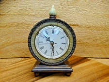 Beautiful Working Mastercraft Quartz Tabletop/Desktop Clock 6-1/2" x 4-1/2"