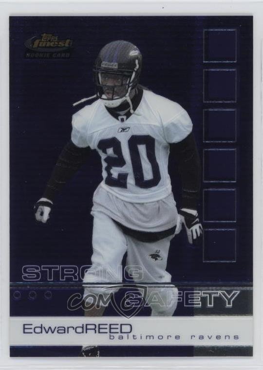 2002 Topps Finest Ed Reed #109 HOF 0zt5