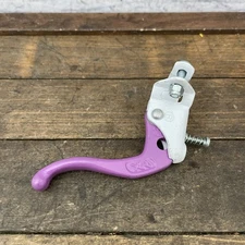 Vintage Dia-Compe MX BMX Brake Lever Left Purple White 22.2mm Old School Alloy