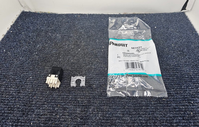 (QTY 21)Panduit NetKey NK688MBL Cat6 Keystone Jack Module Black