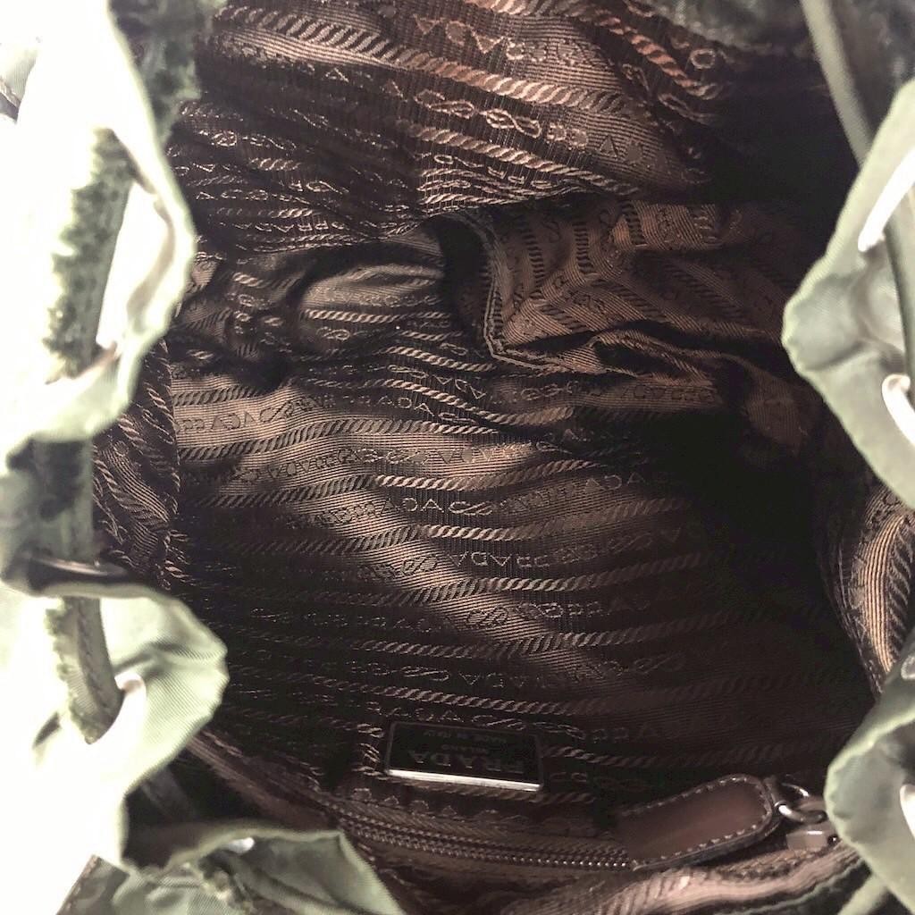 PRADA Backpack Nylon Green Brand Bag Ladies Men s Brand from japan thumbnail 8