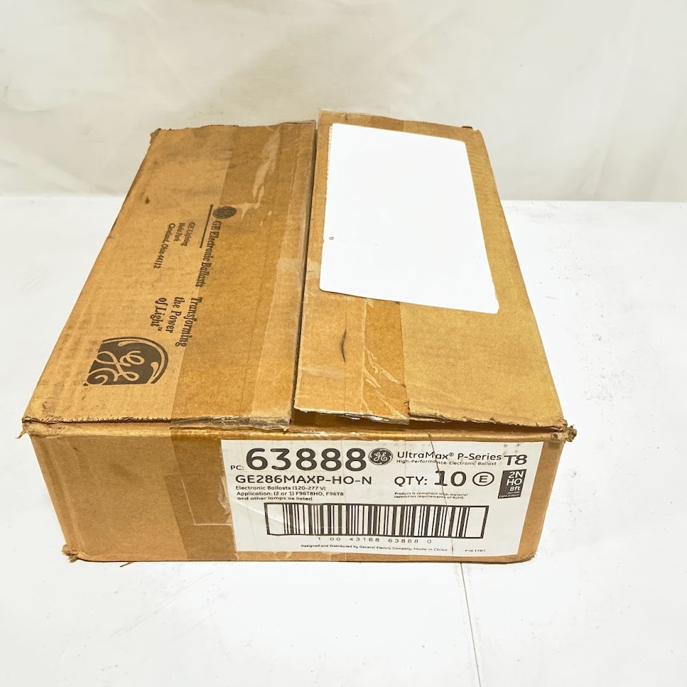 1 qty GE 63888 GE286MAXP-HO-N UltraMax T8 Ballast 2 Lamp F96T8HO 8ft 120-277V