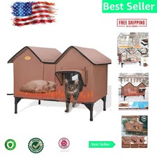 Heated Cat Shelter for Multiple Cats - Spacious, Durable, and Weather Resistant