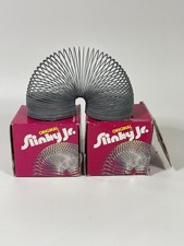 Pair Of 1980s Vintage Original Slinky Jr. Classic Toys In Boxes 1 Brand New